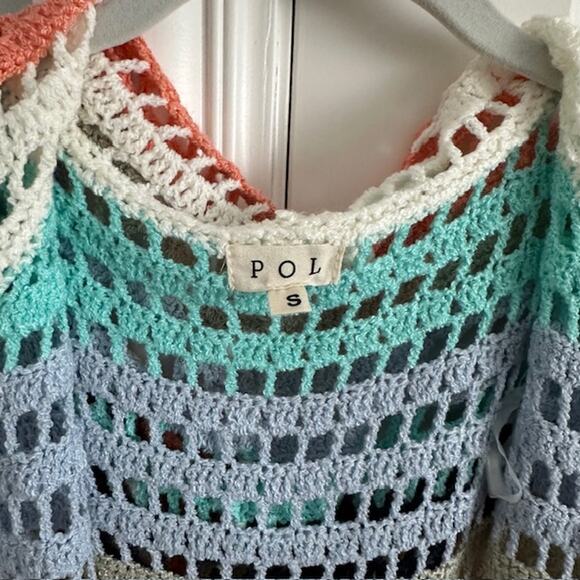 POL Crochet Hooded Boho Cardigan NWOT Size: Small (Oversized) - Picture 8 of 10